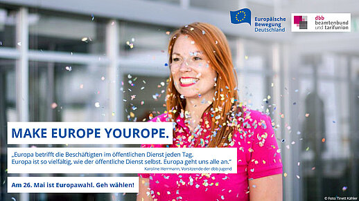 dbb jugend thüringen wirbt für Wahlteilnahme